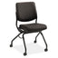 Perpetual Series Folding Nesting Chair, Supports Up To 300 Lb, 19.13" Seat Height, Morel Seat, Morel Back, Black Base