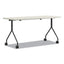 Between Nested Multipurpose Tables, Rectangular, 60w X 24d X 29h, Silver Mesh/loft