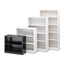 Metal Bookcase, Four-shelf, 34.5w X 12.63d X 59h, Putty