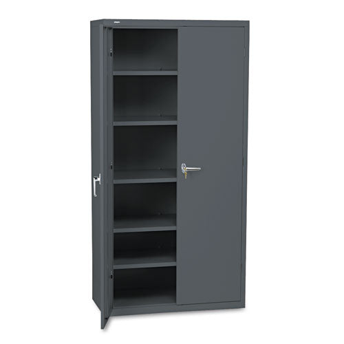 Assembled Storage Cabinet, 36w X 18.13d X 41.75h, Charcoal