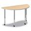 Build Half Round Shape Table Top, 60w X 30d, Natural Maple