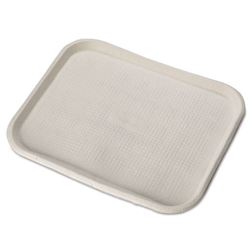 Savaday Molded Fiber Food Trays, 1-compartment, 14 X 18, White, Paper, 100/carton