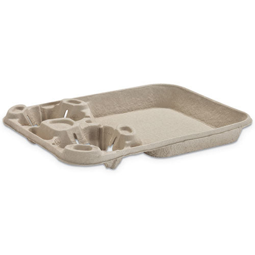 Strongholder Molded Fiber Cup/food Trays, 8 Oz To 44 Oz, 2 Cups, Beige, 100/carton