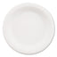 Paper Dinnerware, 3-compartment Plate, 10.25" Dia, White, 500/carton