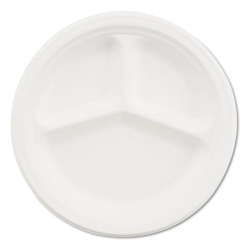 Paper Dinnerware, Plate, 6" Dia, White, 125/pack