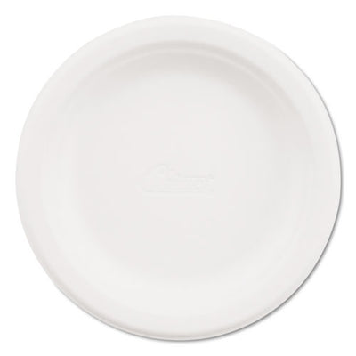 Classic Paper Plates, 6.75" Dia, White, 125/pack, 8 Packs/carton