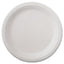 Classic Paper Dinnerware, Plate, 9.75" Dia, White, 125/pack, 4 Packs/carton