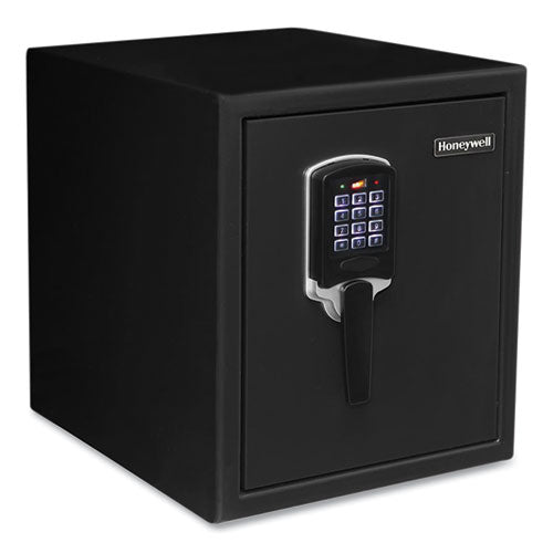 Digital Security Steel Fire And Waterproof Safe With Keypad And Key Lock, 14.6 X 20.2 X 17.7, 0.9 Cu Ft, Black