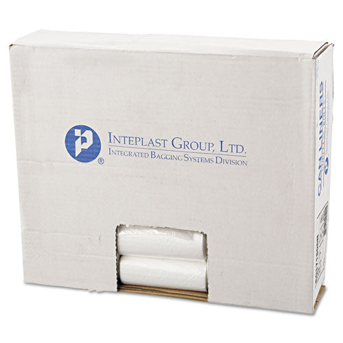 High-density Commercial Can Liners, 4 Gal, 6 Microns, 17" X 18", Clear, 50 Bags/roll, 40 Rolls/carton