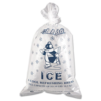 Ice Bags, 1.5 Mil, 12" X 21", Clear, 1,000/carton