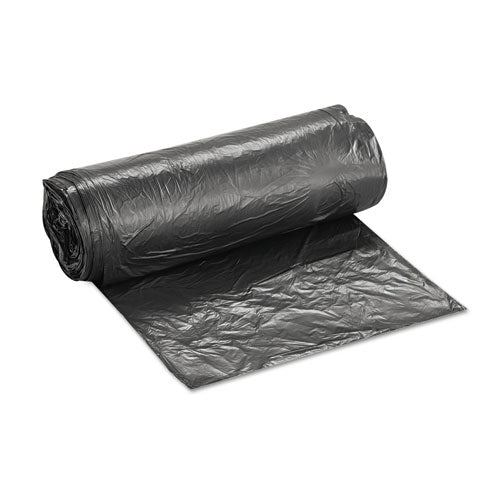 High-density Commercial Can Liners, 16 Gal, 6 Microns, 24" X 33", Black, 50 Bags/roll, 20 Rolls/carton