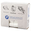 High-density Commercial Can Liners, 16 Gal, 6 Microns, 24" X 33", Natural, 50 Bags/roll, 20 Rolls/carton