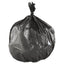 High-density Interleaved Commercial Can Liners, 33 Gal, 16 Microns, 33" X 40", Black, 25 Bags/roll, 10 Rolls/carton