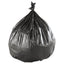 High-density Interleaved Commercial Can Liners, 45 Gal, 12 Microns, 40" X 48", Black, 25 Bags/roll, 10 Rolls/carton