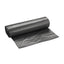 High-density Interleaved Commercial Can Liners, 45 Gal, 16 Microns, 40" X 48", Black, 25 Bags/roll, 10 Rolls/carton