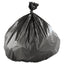 High-density Interleaved Commercial Can Liners, 45 Gal, 16 Microns, 40" X 48", Black, 25 Bags/roll, 10 Rolls/carton