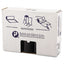 High-density Interleaved Commercial Can Liners, 45 Gal, 16 Microns, 40" X 48", Black, 25 Bags/roll, 10 Rolls/carton