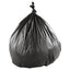 High-density Interleaved Commercial Can Liners, 45 Gal, 22 Microns, 40" X 48", Black, 25 Bags/roll, 6 Rolls/carton