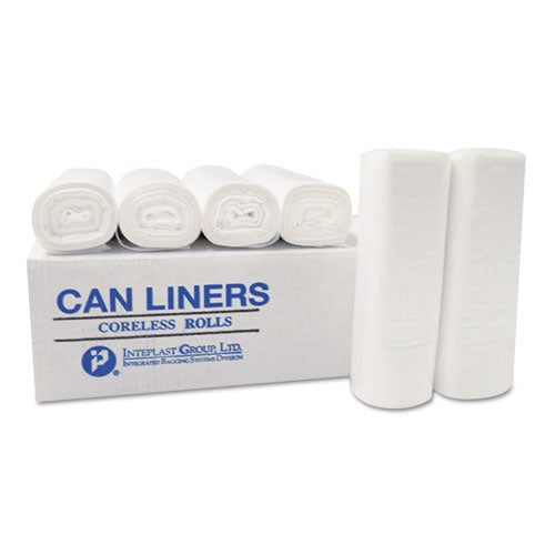 High-density Interleaved Commercial Can Liners, 45 Gal, 0.87 Mil, 40" X 48", Clear, 150/carton