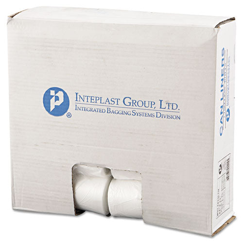 Low-density Commercial Can Liners, 16 Gal, 0.35 Mil, 24" X 33", Clear, 50 Bags/roll, 20 Rolls/carton