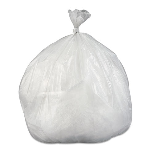 Low-density Commercial Can Liners, 30 Gal, 0.58 Mil, 30" X 36", Clear, 25 Bags/roll, 10 Rolls/carton