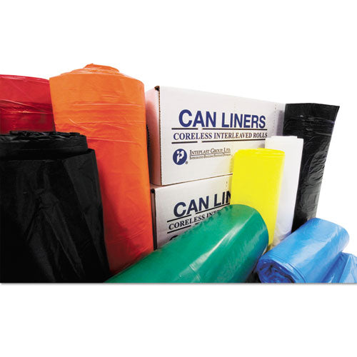 Institutional Low-density Can Liners, 33 Gal, 1.3 Mil, 33" X 39", Red, 25 Bags/roll, 6 Rolls/carton