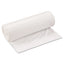 Low-density Commercial Can Liners, 33 Gal, 0.8 Mil, 33" X 39", White, 25 Bags/roll, 6 Rolls/carton