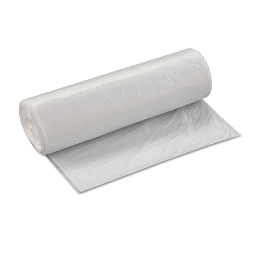 High-density Commercial Can Liners Value Pack, 33 Gal, 14 Microns, 33" X 39", Clear, 25 Bags/roll, 10 Rolls/carton