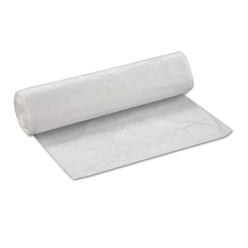 High-density Commercial Can Liners Value Pack, 45 Gal, 11 Microns, 40" X 46", Clear, 25 Bags/roll, 10 Rolls/carton