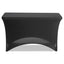 Igear Fabric Table Cover, Open Design, Polyester/spandex, 30" X 72", Black