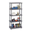 Rough N Ready Open Storage System, Four-shelf, Injection-molded Polypropylene, 32w X 13d X 54h, Platinum