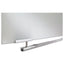 Clarity Glass Dry Erase Board With Aluminum Trim, 60 X 36, White Surface