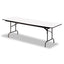 Officeworks Commercial Wood-laminate Folding Table, Rectangular Top, 60w X 30w X 29h, Gray/charcoal