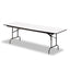 Officeworks Commercial Wood-laminate Folding Table, Rectangular Top, 72w X 30d X 29h, Gray/charcoal