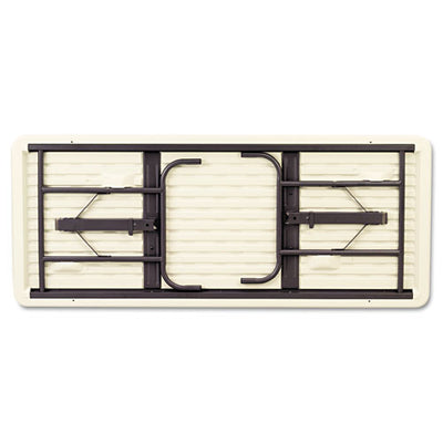 Indestructable Classic Folding Table, Rectangular Top, 300 Lb Capacity, 48w X 24d X 29h, Platinum