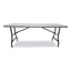 Indestructable Industrial Folding Table, Rectangular Top, 2,000 Lb Capacity, 72w X 30d X 29h, Platinum