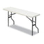 Indestructable Classic Folding Table, Round Top, 200 Lb Capacity, 48" Diameter X 29h, Platinum