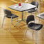 Cafeworks Table, Cafe-height, Square Top, 36w X 36d X 30h, Gray/silver