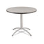 Cafeworks Table, Cafe-height, Round Top, 36" Diameter X 30h, Gray/silver