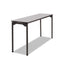 Maxx Legroom Wood Folding Table, Rectangular Top, 60w X 18d X 29.5h, Gray/charcoal