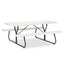 Indestructable Classic Picnic Table, 72w X 30d X 29h, Platinum/gray
