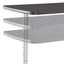 Arc Adjustable-height Table, Rectangular Top, 30w X 48d X 36 To 48h, Gray Walnut/silver