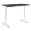 Arc Adjustable-height Table, Rectangular Top, 60w X 30d X 30 To 42h, Graphite/silver