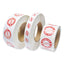 Tamper Seal Label, 0.75 X 7, Red/white, 500/roll, 4 Rolls/carton