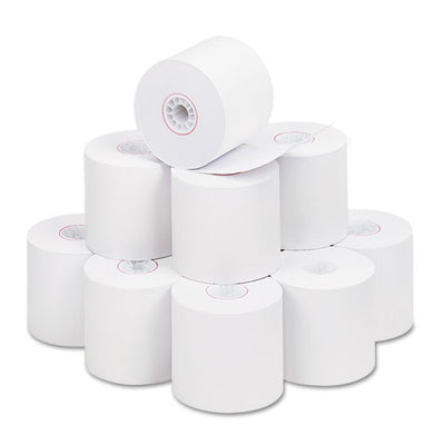 Impact Bond Paper Rolls, 2.25" X 150 Ft, White, 12/pack