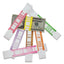 Color-coded Kraft Currency Straps, Dollar Bill, $250, Self-adhesive, 1000/pack