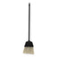 Lobby Dust Pan Broom, Plastic Bristles, 38" Handle, Natural/black, 12/carton