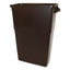Thin Bin Containers, 23 Gal, Polyethylene, Brown