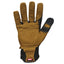 Ranchworx Leather Gloves, Black/tan, Large