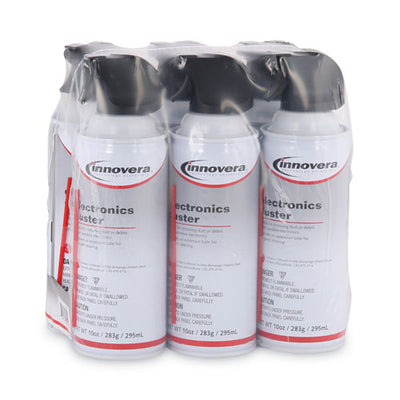 Compressed Air Duster Cleaner, 10 Oz Can, 6/pack